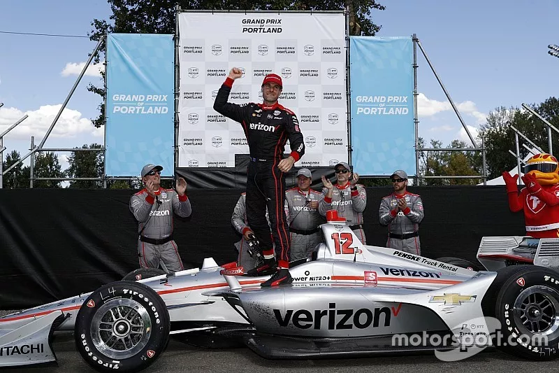 Ganador de la carrera Will Power, Team Penske Chevrolet