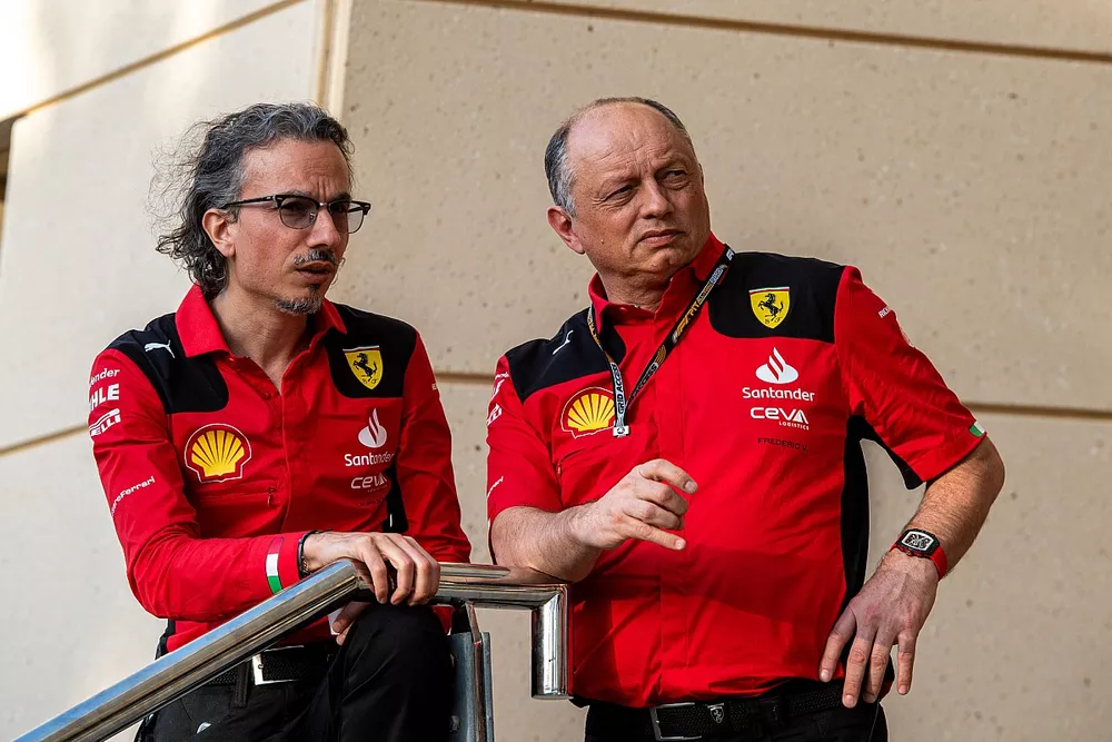 Laurent Mekies, Racing Director, Scuderia Ferrari, Frederic Vasseur, Team Principal and General Manager, Scuderia Ferrari