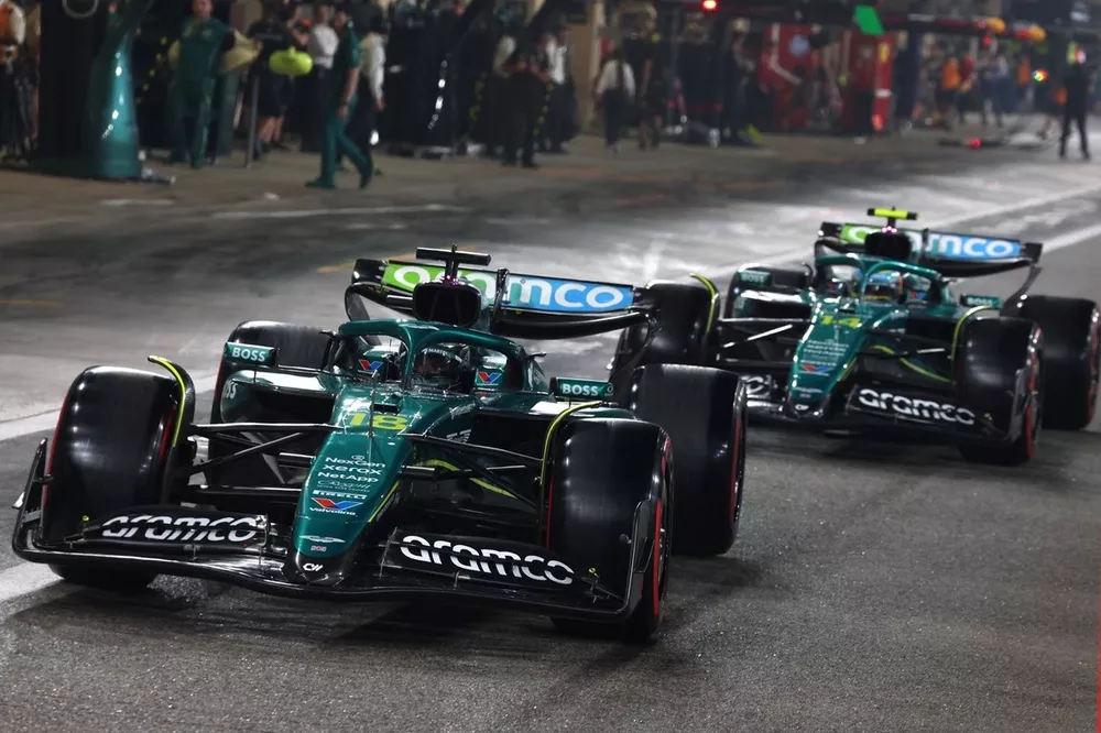 Lance Stroll, Aston Martin Racing, Fernando Alonso, Aston Martin Racing