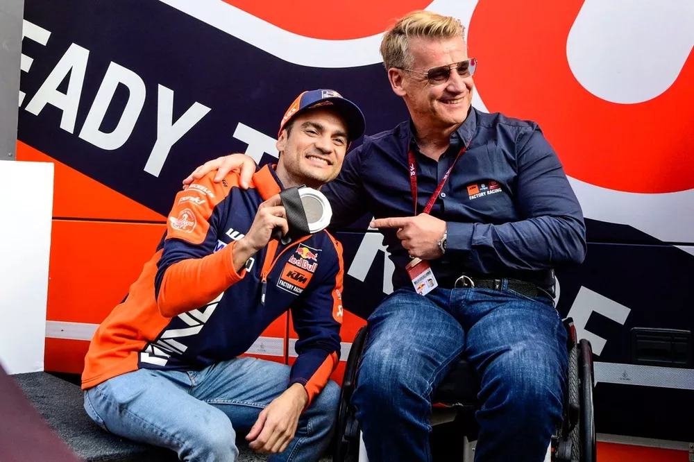 Dani Pedrosa, Pit Beirer, KTM Motorsports Director