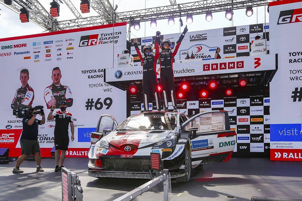 Ganador Kalle Rovanper&auml;, Jonne Halttunen, Toyota Gazoo Racing WRT Toyota Yaris WRC