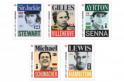 Canadá homenajea con sellos a cinco pilotos que han hecho historia en la F1
