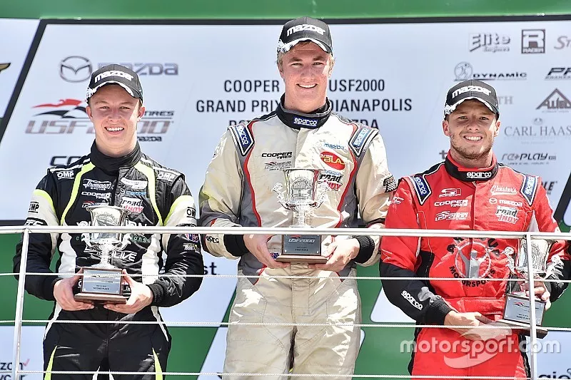 Podium: winner Anthony Martin, second place Parker Thompson, third place Victor Franzoni