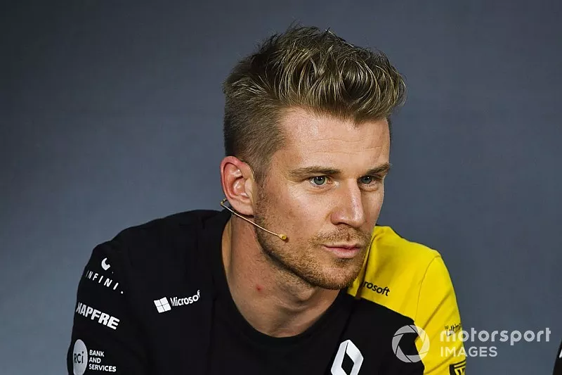 Nico Hulkenberg, Renault F1 Team en conferencia de prensa