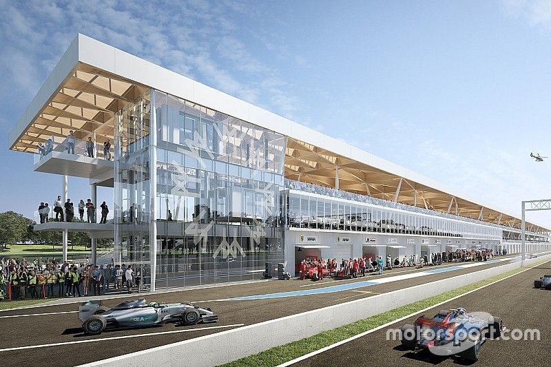 Vista con vistas a la entrada del paddock