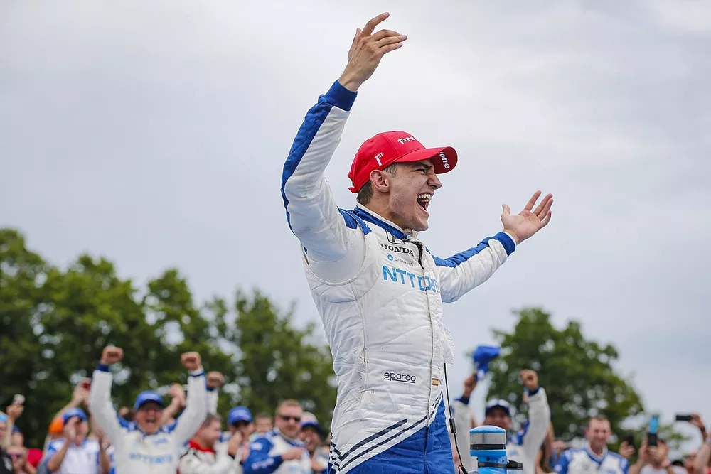 Race winner Alex Palou, Chip Ganassi Racing Honda