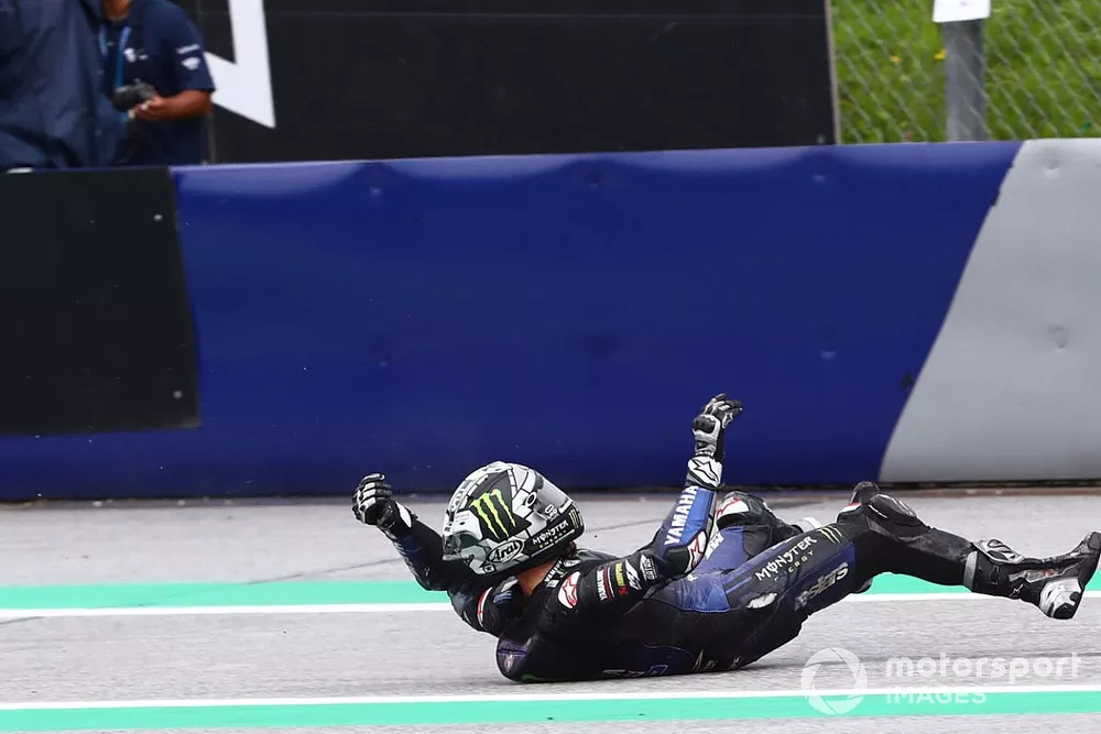 Maverick Vinales, Yamaha Factory Racing crash