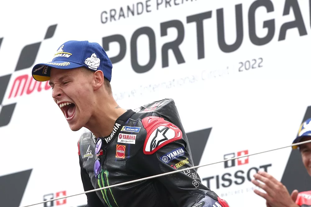 Podio: ganador Fabio Quartararo, Yamaha Factory Racing