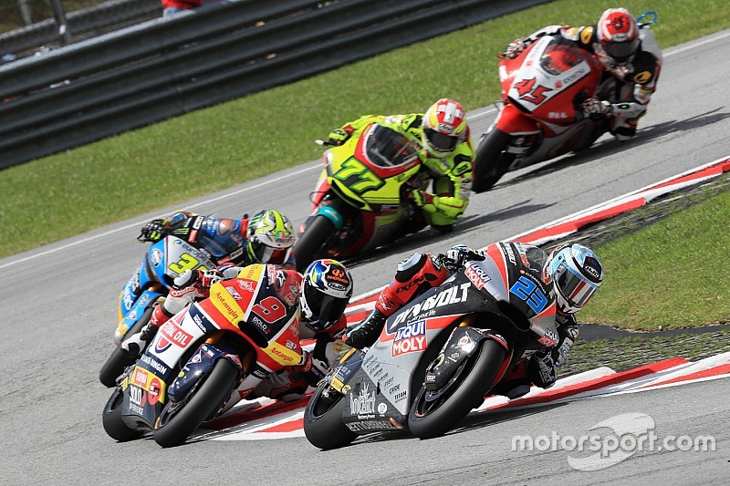 Trinksystem defekt: Marcel Schrötter in Sepang