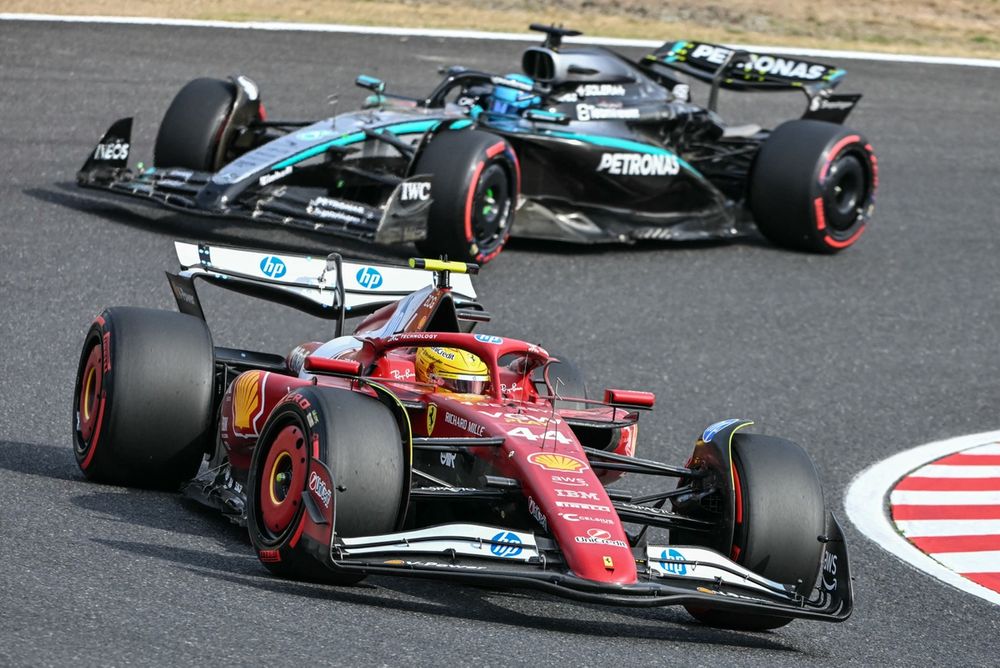 Lewis Hamilton, Ferrari, George Russell, Mercedes
