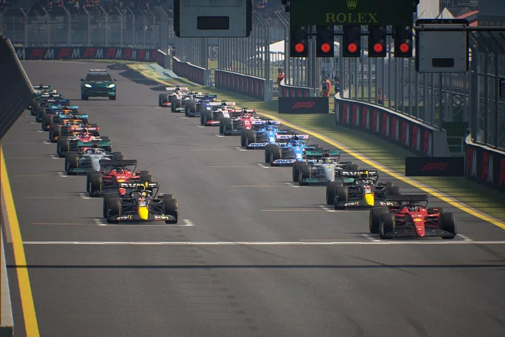 F1 Manager 2022 race start