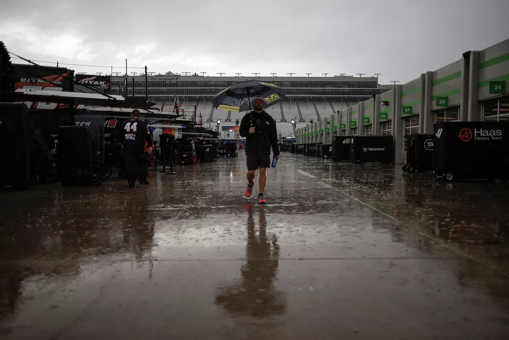 Rain at EchoPark Speedway (Atlanta)