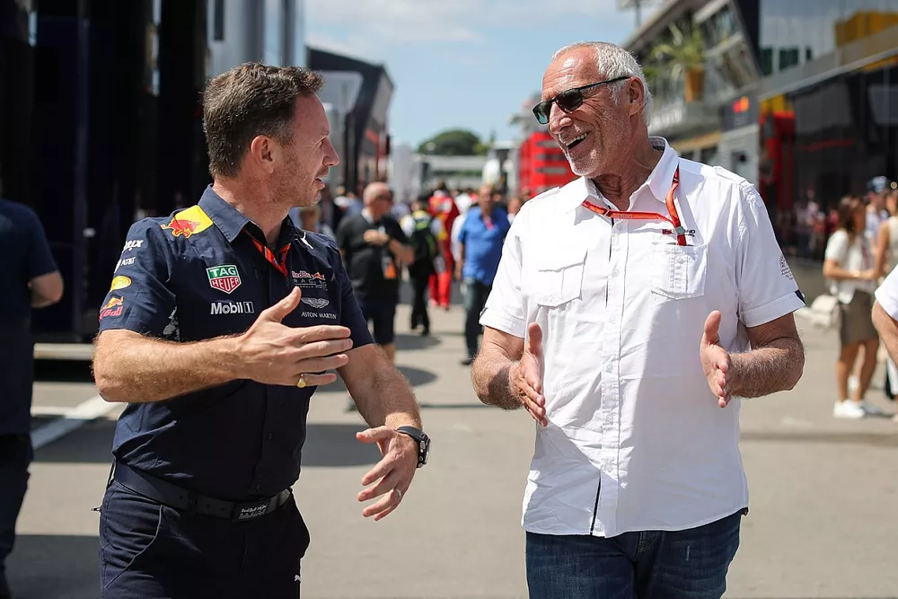 Christian Horner, Team Principal Red Bull Racing et Dietrich Mateschitz, pr&eacute;sident et fondateur de R