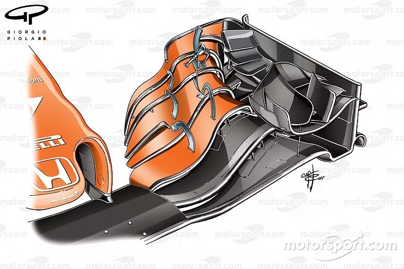 McLaren MCL32 front wing, Monaco GP