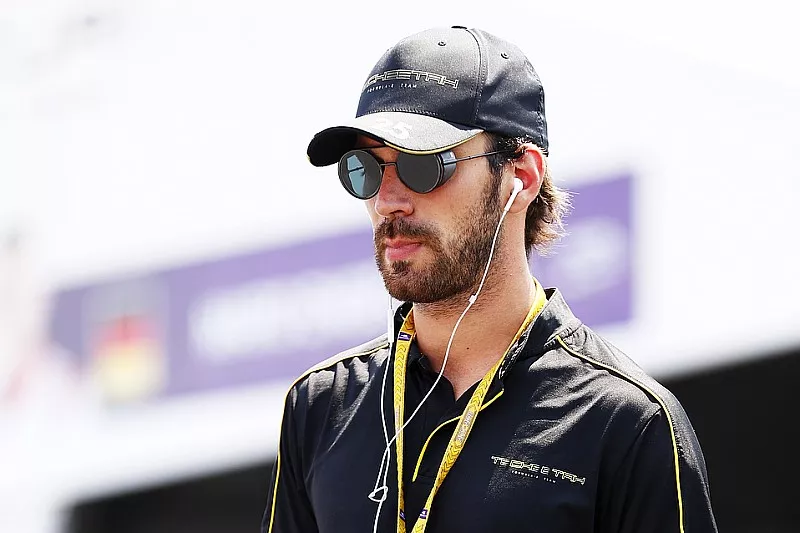 Jean-Eric Vergne, Techeetah, in the paddock
