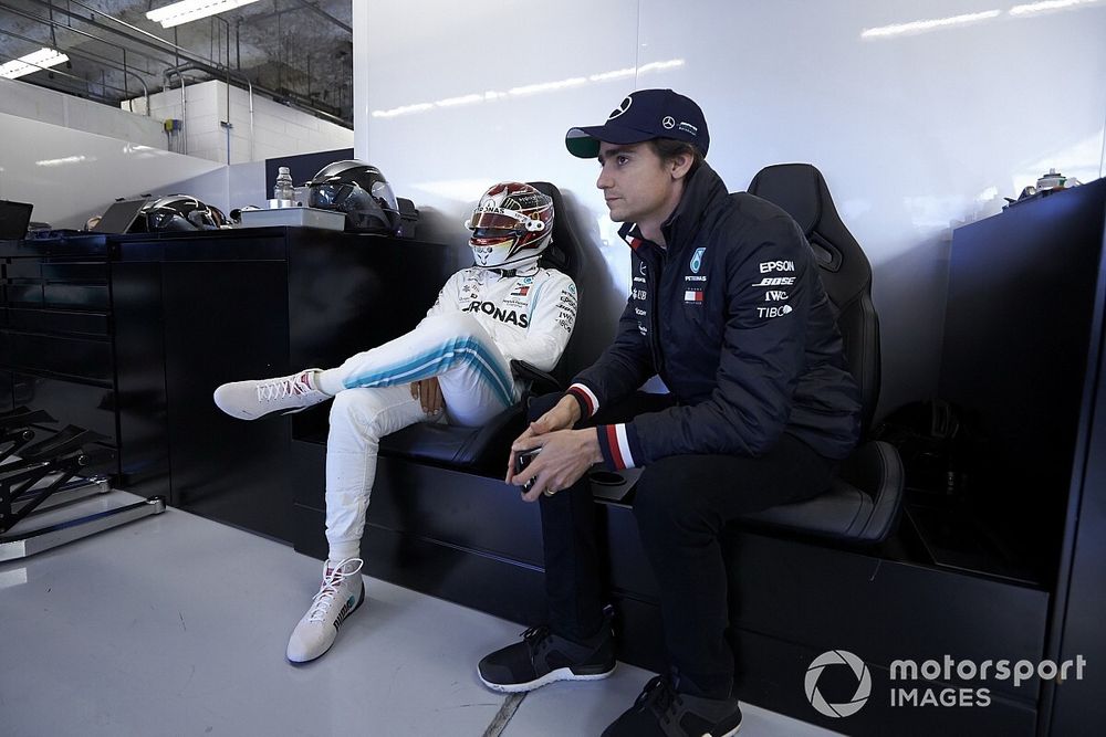 Lewis Hamilton, Mercedes AMG F1, y Esteban Guti&eacute;rrez, Mercedes AMG F1