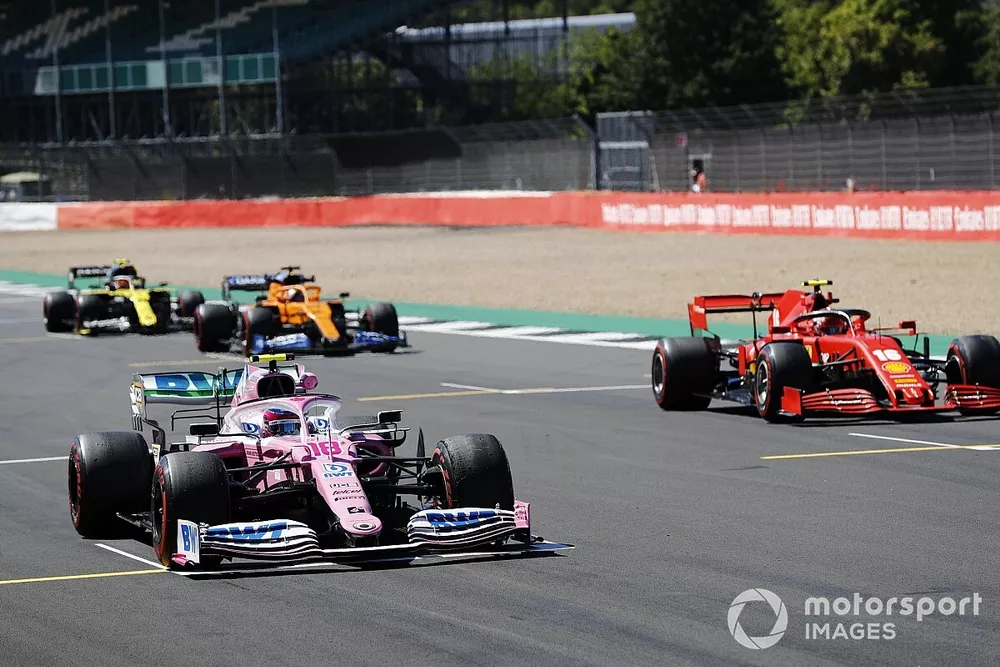 Lance Stroll, Racing Point RP20, Charles Leclerc, Ferrari SF1000, Carlos Sainz Jr., McLaren MCL35, Esteban Ocon, Renault F1 Team R.S.20