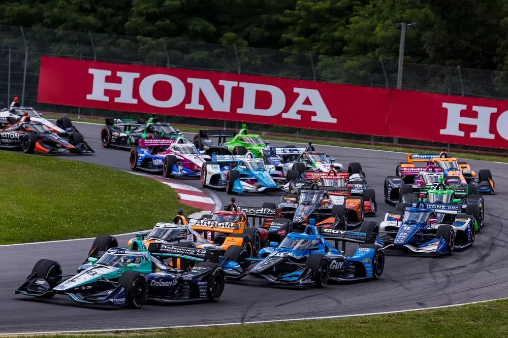 Marcus Ericsson, Andretti Global Honda, Alexander Rossi, Arrow McLaren Chevrolet, Christian Rasmussen, Ed Carpenter Racing Chevrolet, Linus Lundqvist, Chip Ganassi Racing Honda, Marcus Armstrong, Chip Ganassi Racing Honda, Christian Lundgaard, Rahal Letterman Lanigan Racing Honda