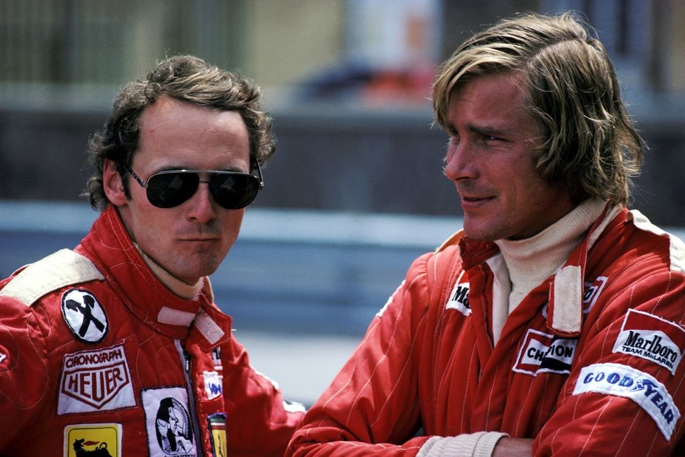 Niki Lauda, Ferrari,  James Hunt, McLaren