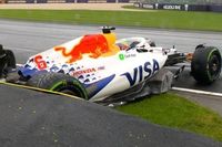 V&iacute;deo: el primer abandono de la F1 2025, de un rookie y antes de empezar