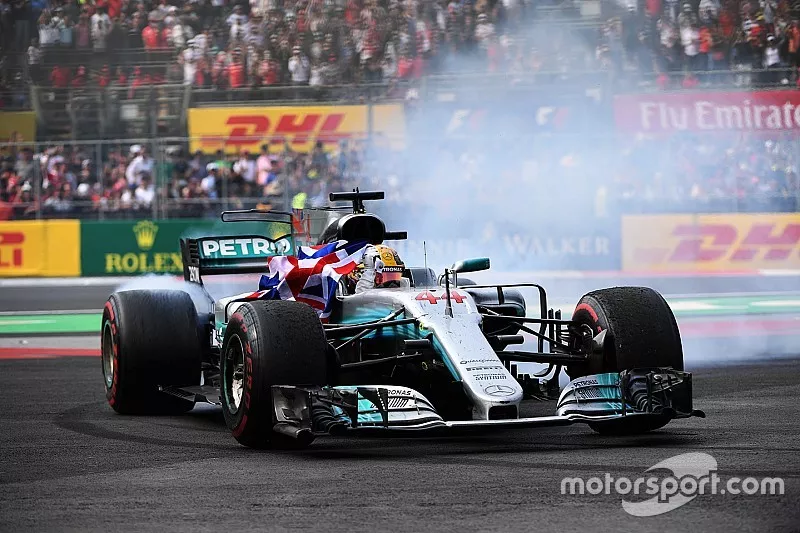 Le Champion du monde 2017 Lewis Hamilton, Mercedes AMG F1