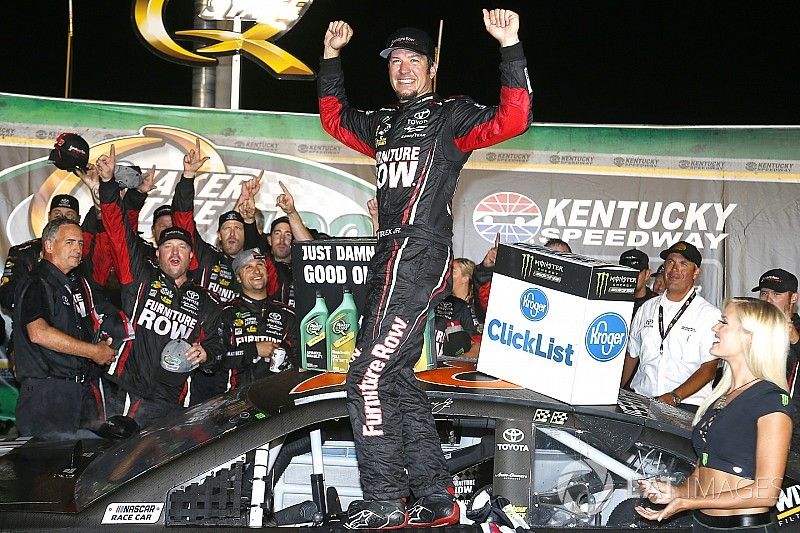 Race winner Martin Truex Jr., Furniture Row Racing Toyota