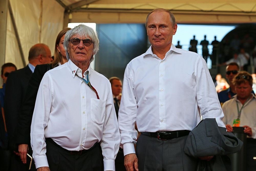 Bernie Ecclestone com Vladimir Putin, Presidente russo