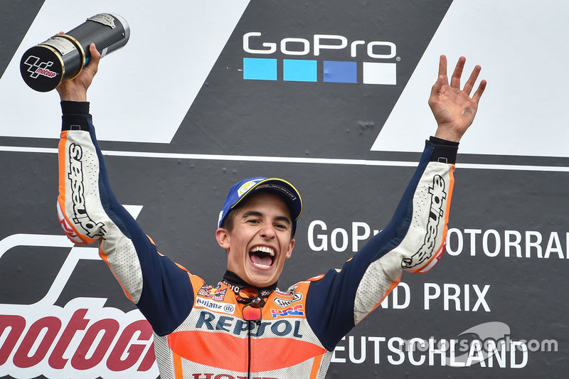 Podium: race winner Marc Marquez, Repsol Honda Team