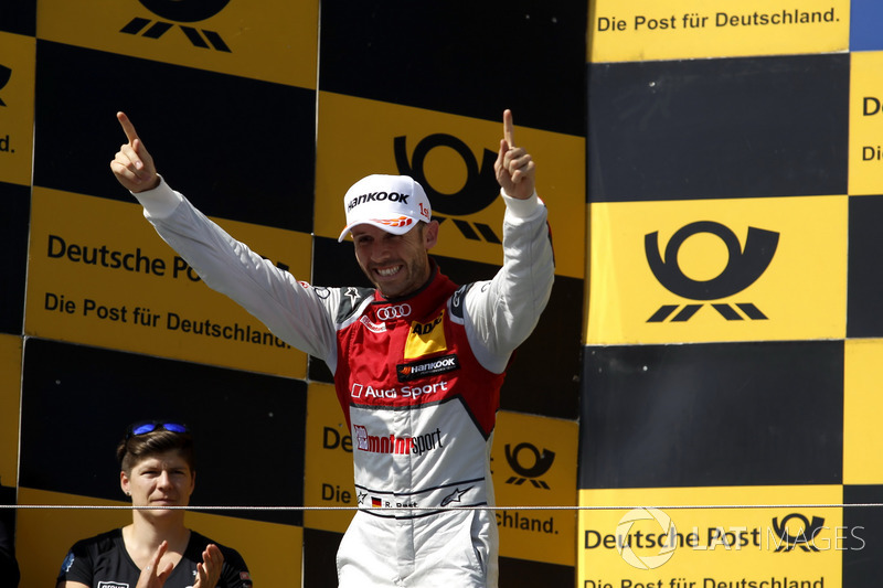 Подіум: переможець Рене Раст, Audi Sport Team Rosberg, Audi RS 5 DTM
