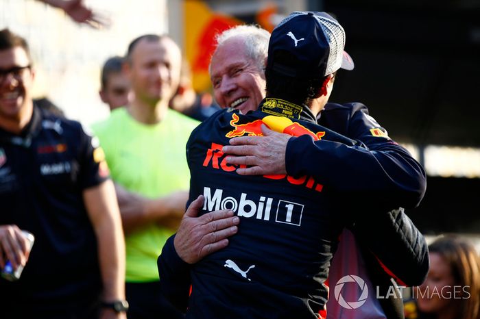 Helmut Markko, Consultant, Red Bull Racing y Daniel Ricciardo, Red Bull Racing