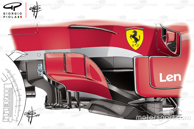 Bargeboard del Ferrari SF71H 