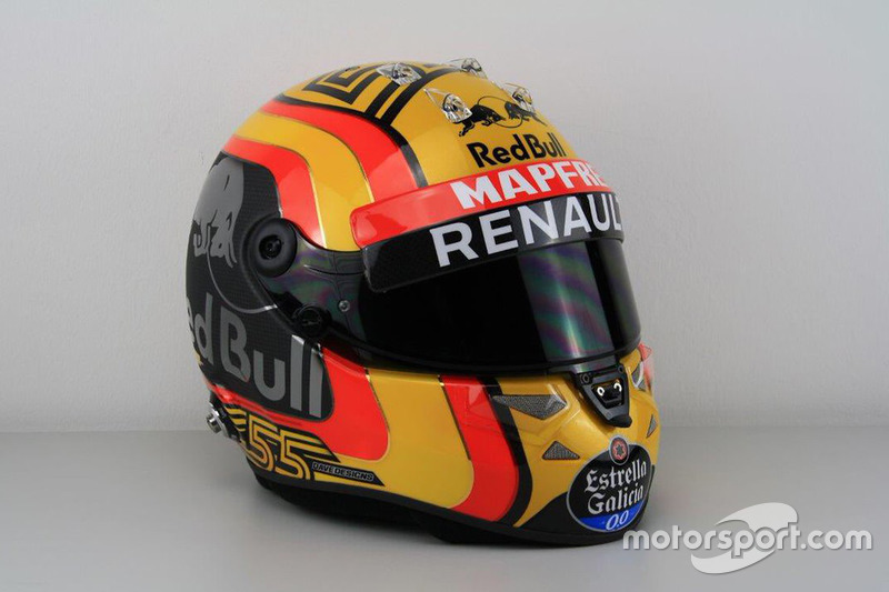 Casco de Carlos Sainz Jr., Renault Sport F1 Team