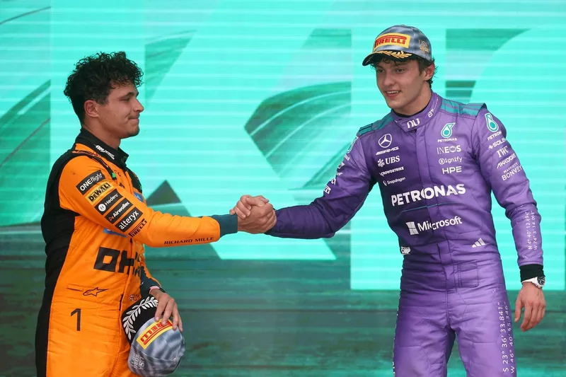 Lando Norris, McLaren, Andrea Kimi Antonelli, Mercedes