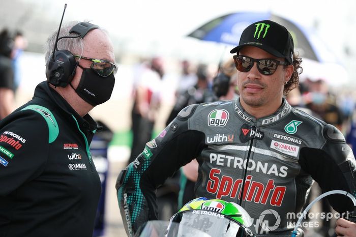 Franco Morbidelli, Petronas Yamaha SRT, junto a Ramón Forcada, su ingeniero de pista