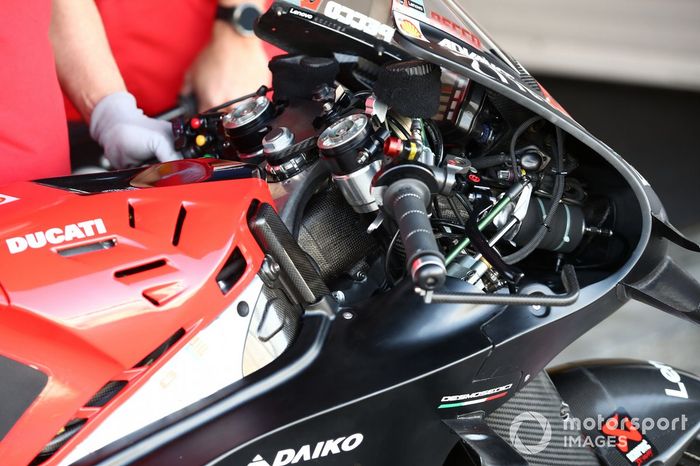 La moto Ducati de MotoGP