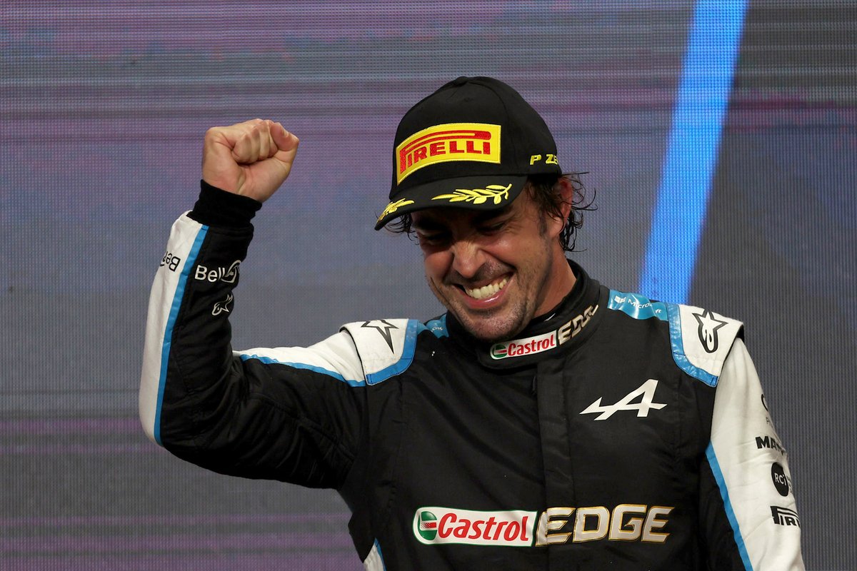 Alonso took his first podium since the 2014 Hungarian GP