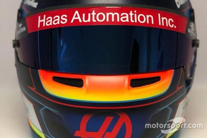Casco de Romain Grosjean, Haas F1 Team
