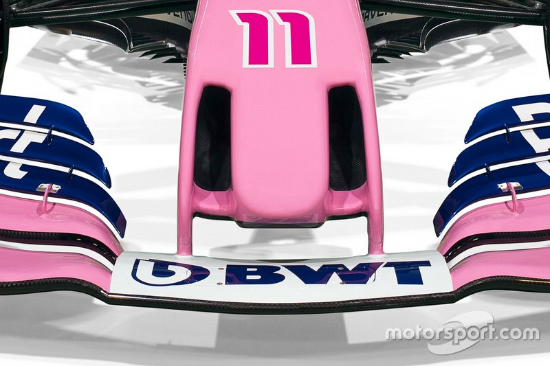 Détail de la livrée Racing Point