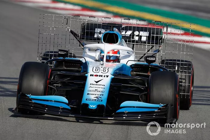 George Russell, Williams FW42 con sensores aerodinámicos