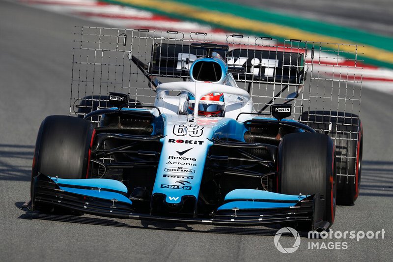 George Russell, Williams FW42, con sensori aerodinamici