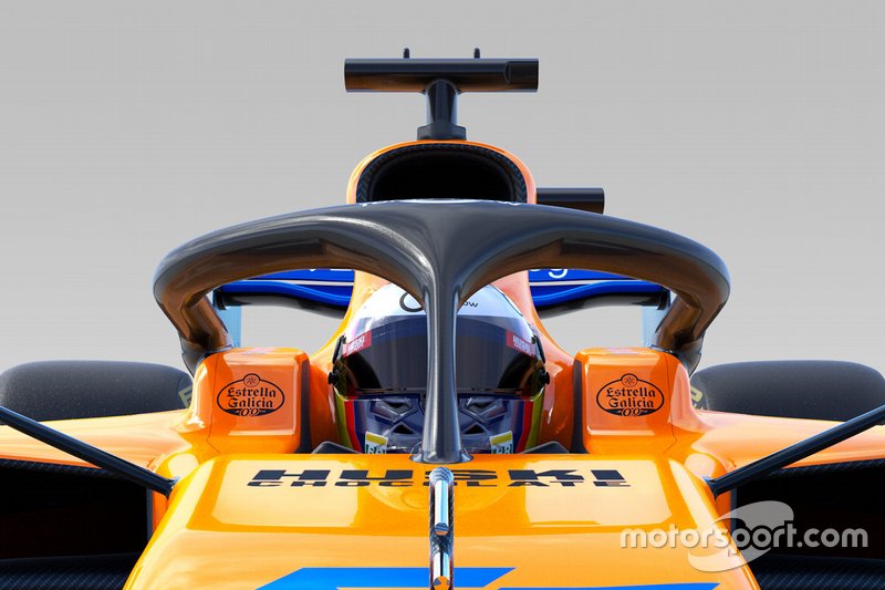Vue détaillée de la McLaren MCL34