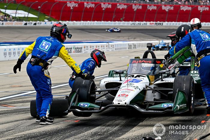 Graham Rahal, Rahal Letterman Lanigan Racing Honda, Parada en boxes