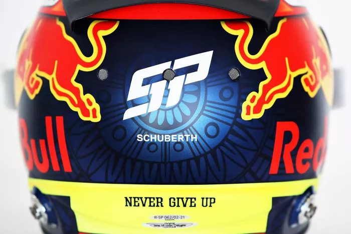 Casco de Sergio Perez, Red Bull Racing