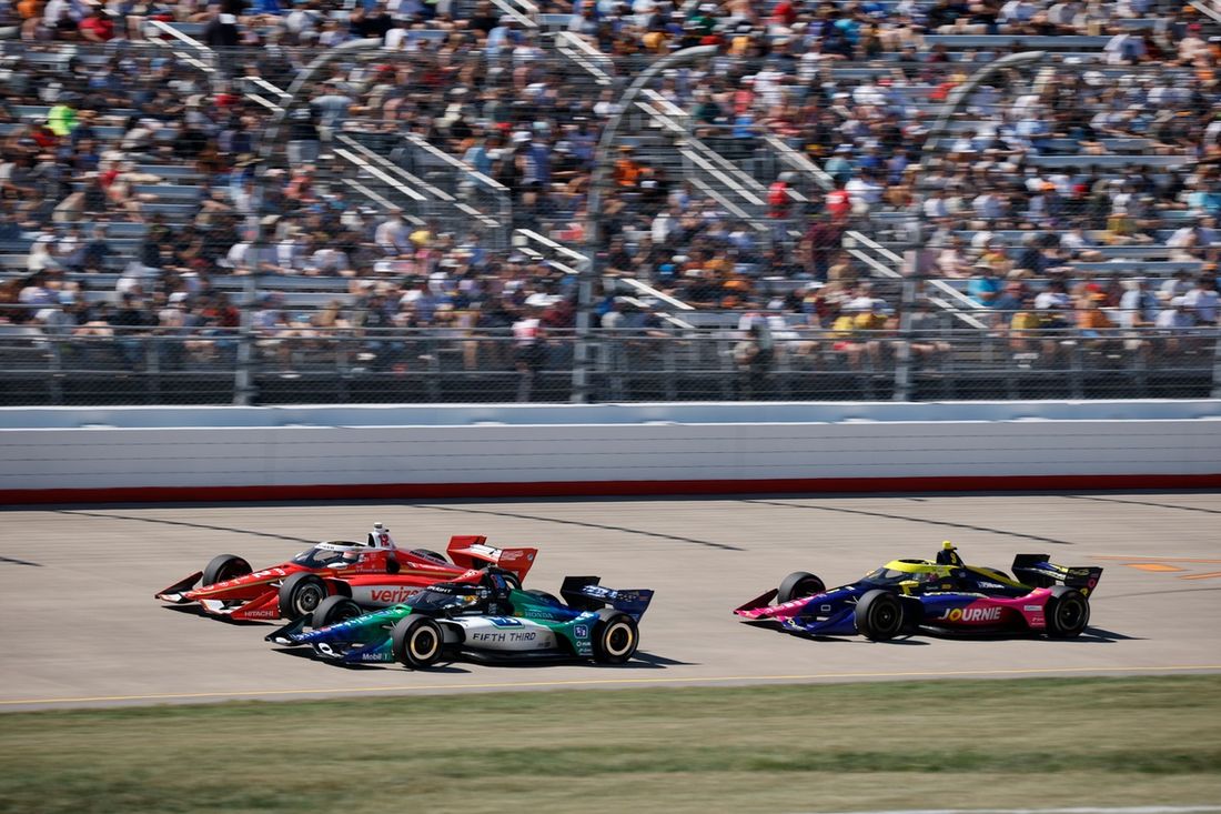 Will Power, Team Penske, Graham Rahal, Rahal Letterman Lanigan Racing, Kyffin Simpson, Chip Ganassi Racing