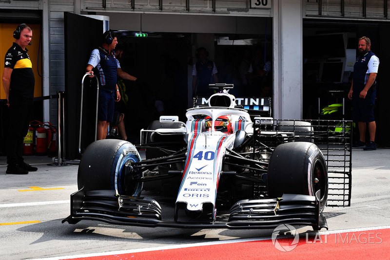 Robert Kubica, Williams FW41 aero sensörü ile