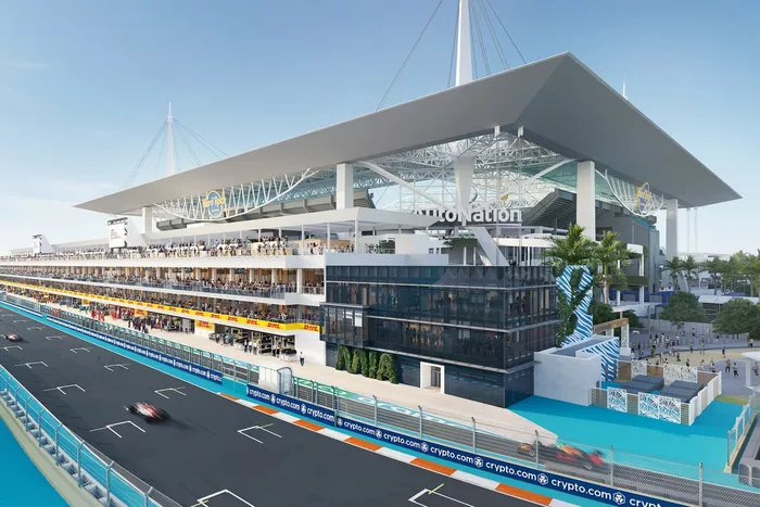 Rendering del nuevo Paddock Club del GP de Miami de F1
