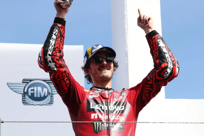 Podio: ganador Francesco Bagnaia, Ducati Team