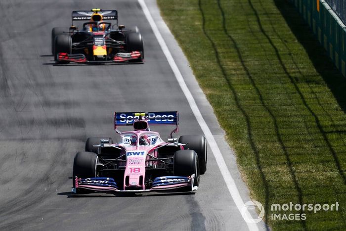 Lance Stroll, Racing Point RP19, Pierre Gasly, Red Bull Racing RB15