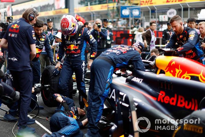 Max Verstappen, Red Bull Racing, en la parrilla