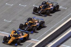 Lando Norris, Arrow McLaren SP, Oliver Askew, Arrow McLaren SP, Patricio O'Ward, Arrow McLaren SP,